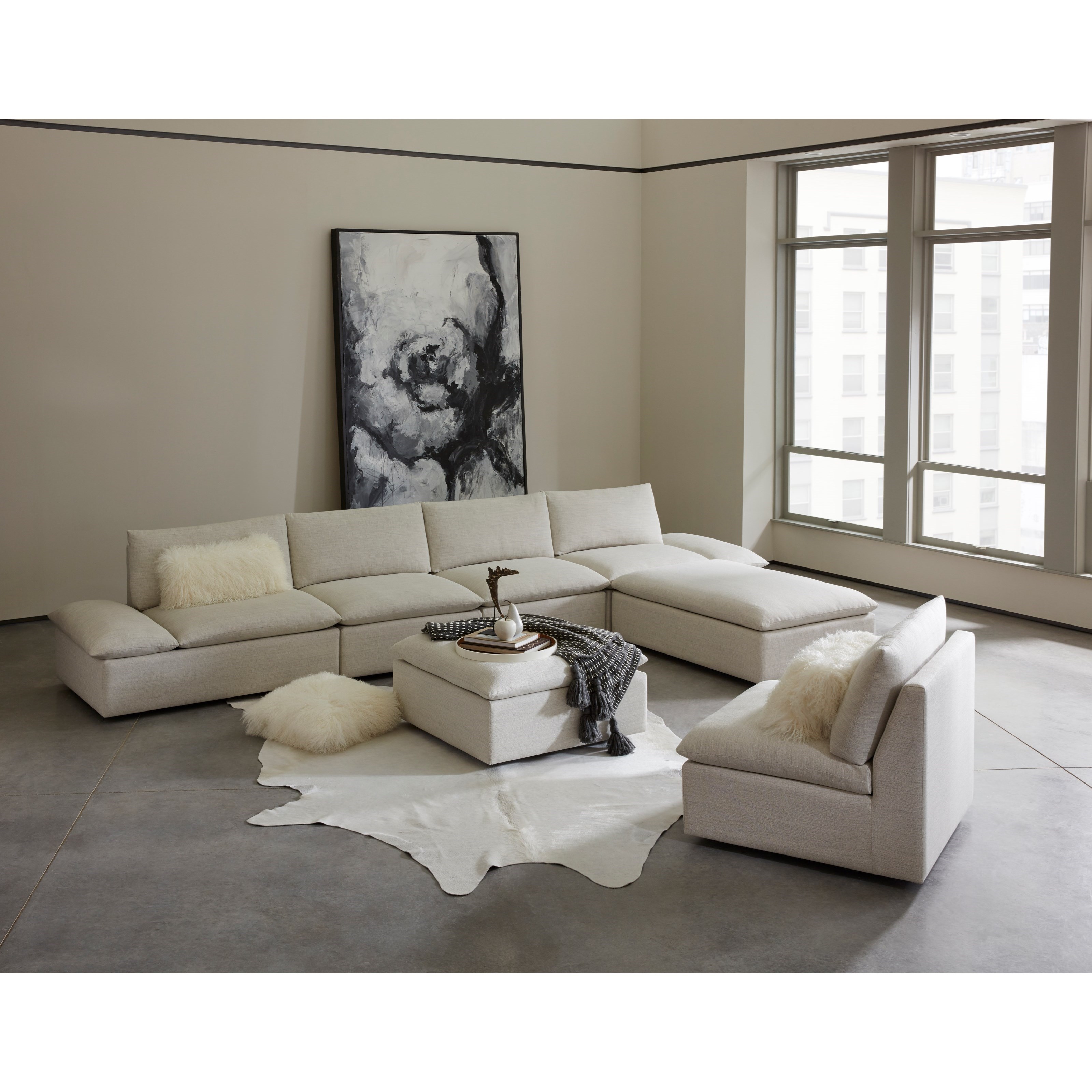Grand Rectangular Ottoman